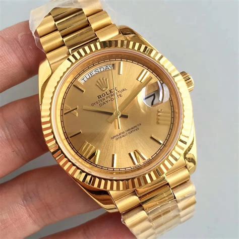 rolex day date gold watch replica|best rolex day date homage.